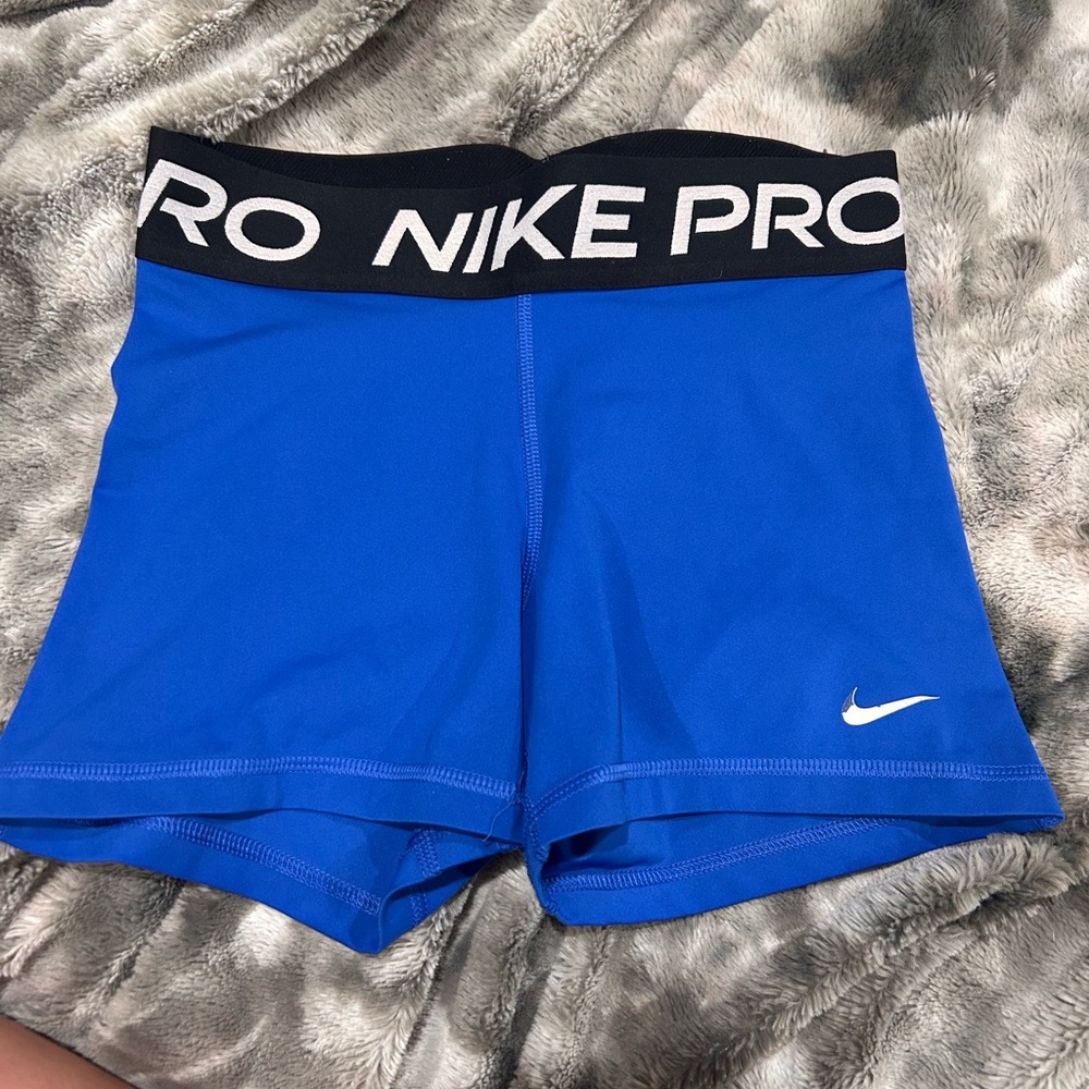 Nike Women's Blue Pro Shorts